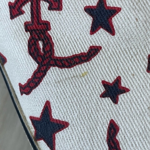 Keds Taylor Swift Nautical Print Shoe Off White Red Multicolor Womens Size 8.5 - Picture 7 of 9